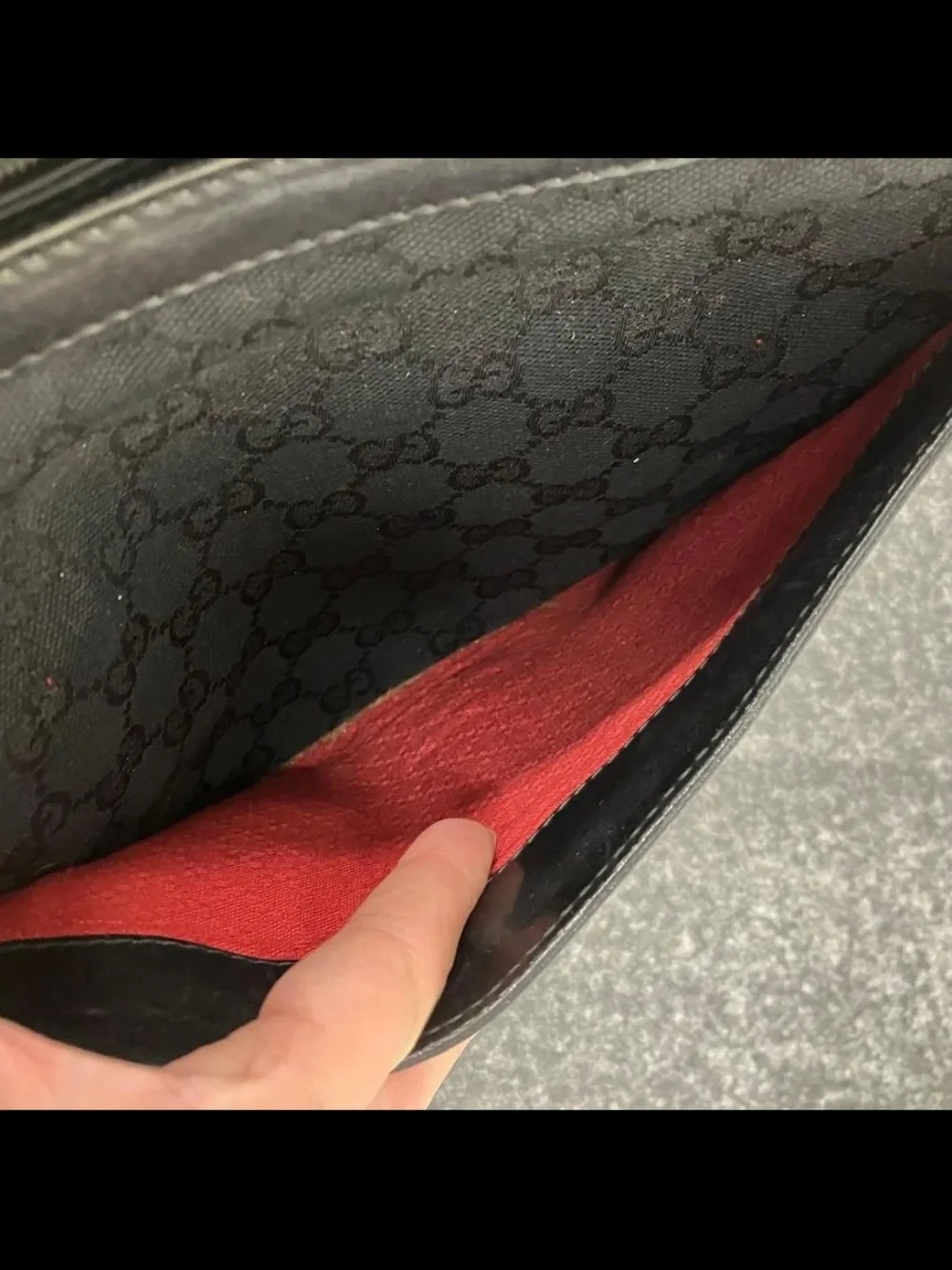 Gucci Black Web Stripe Shoulder Bag
